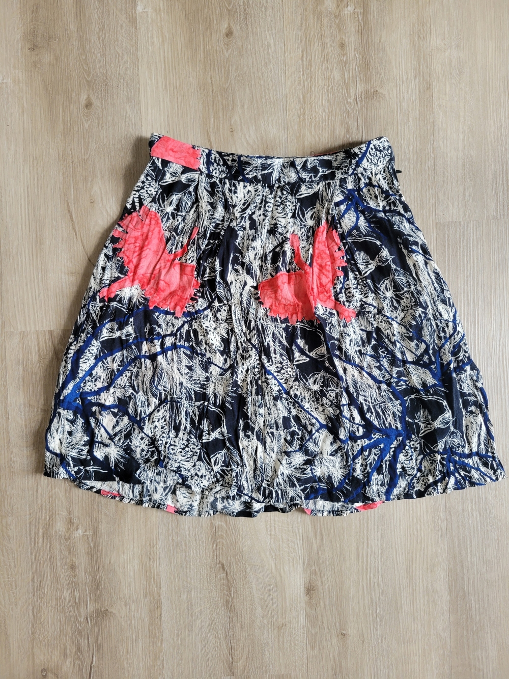 & Other Stories Miniskirt with Botanical/Bird print